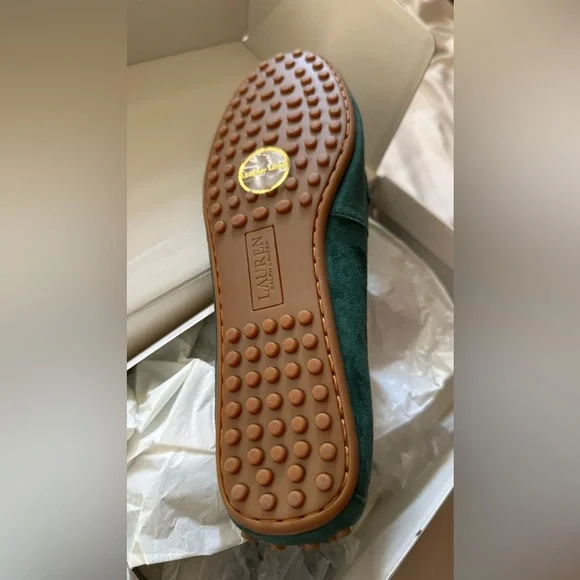 Ralph Lauren Suede Loafer - Emerald Green - Picture 4 of 9